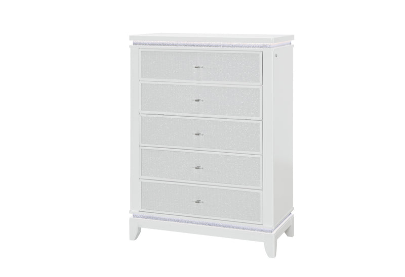 Alina White Chest with LED